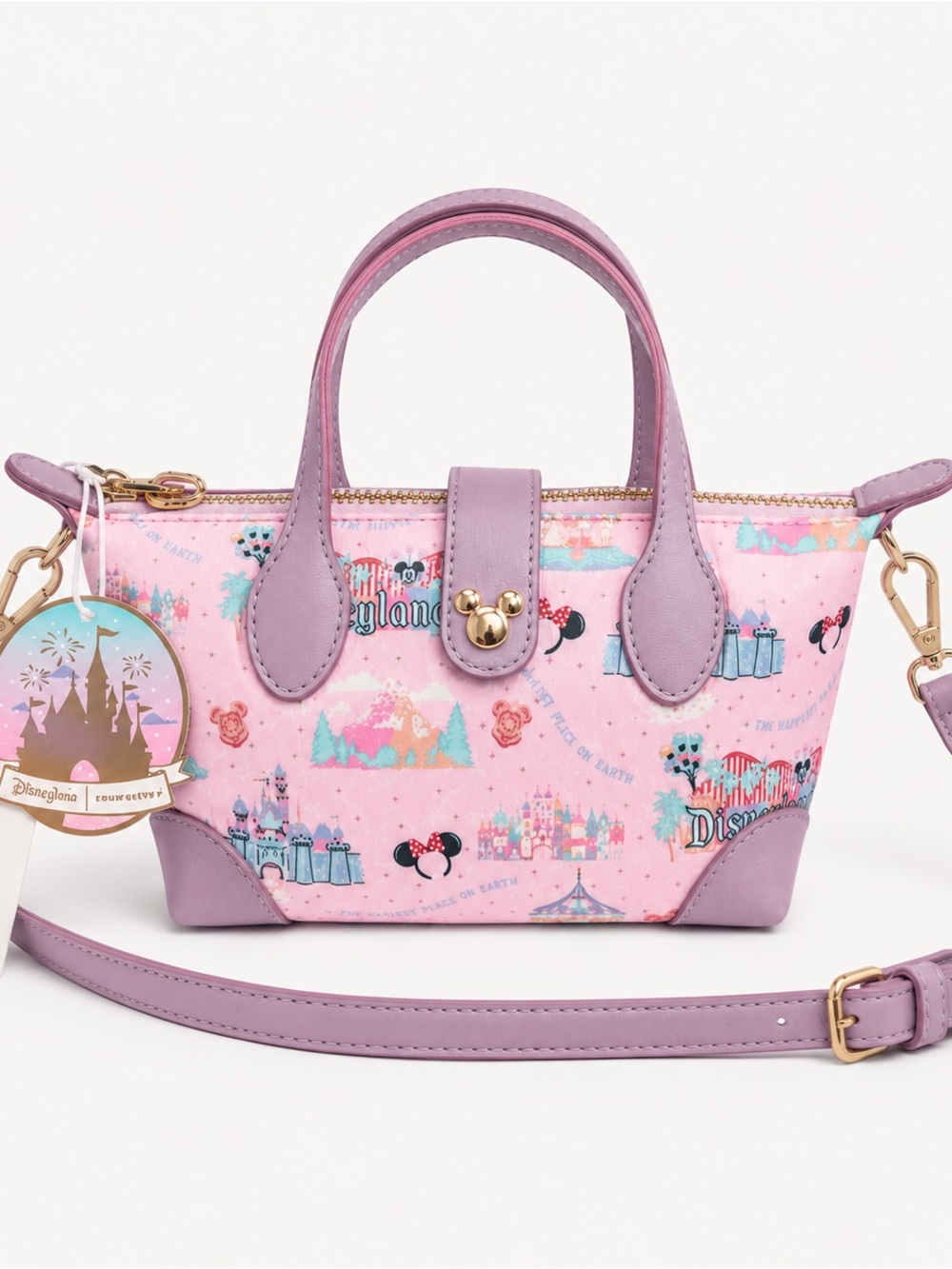 Stoney Clover Lane Pink Disneyland Mini crossbody Handle Bag NWT
